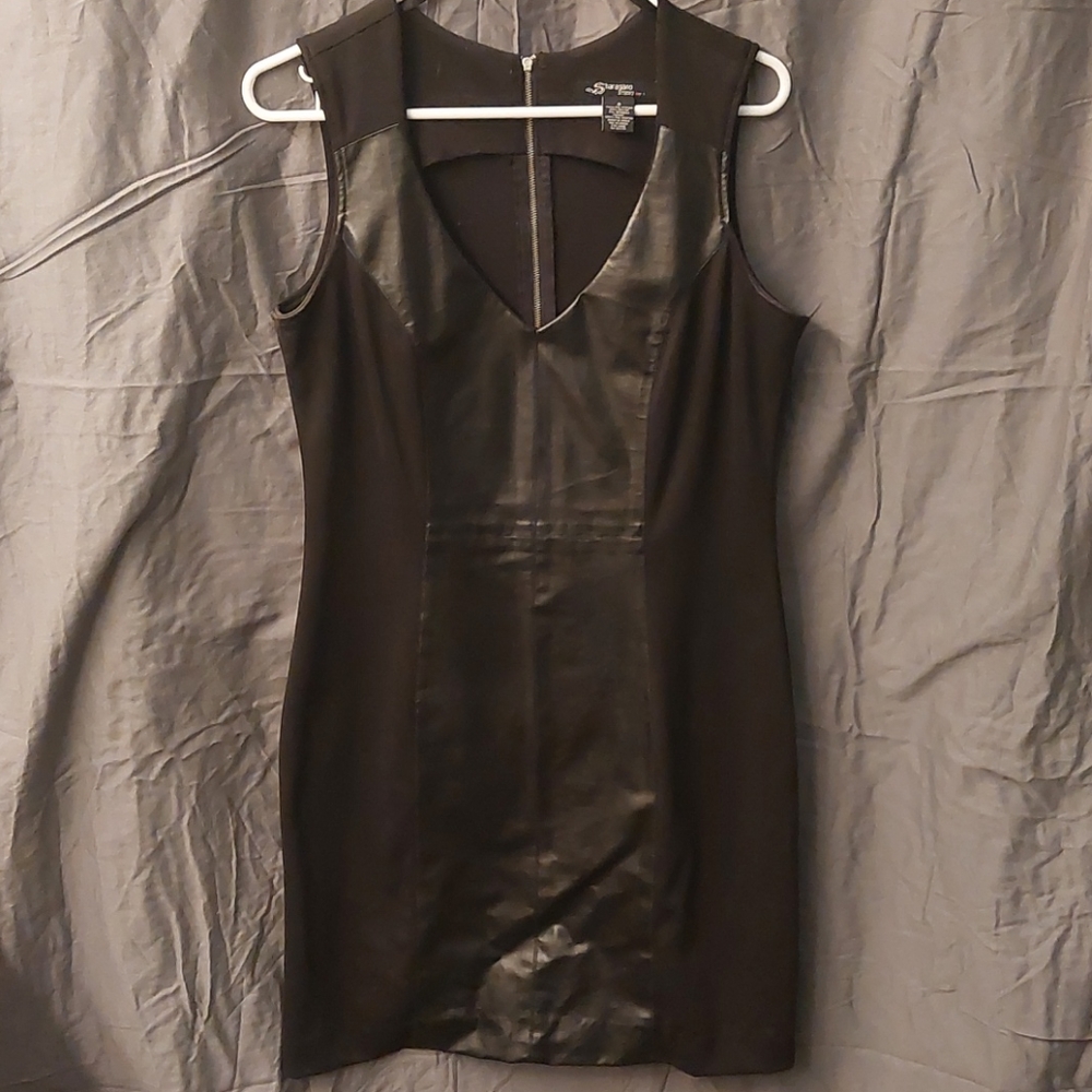 Make that statement dress..with faux lthr dwn mid.